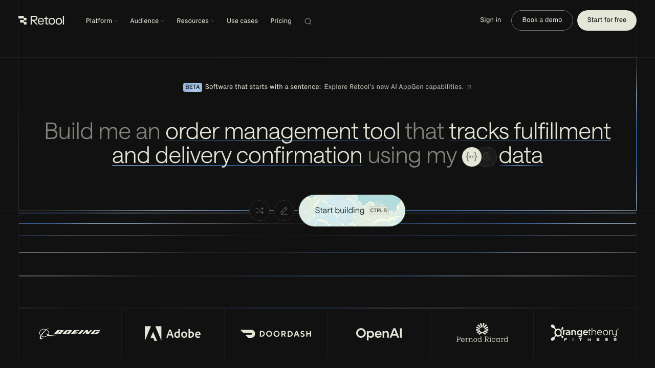 Retool internal tool builder